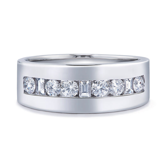 D Flawless Diamond Ring set in 18K White Gold