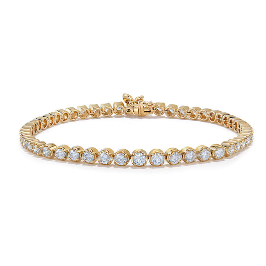 The Ice D Flawless Diamond Bracelet set in 18K Yellow Gold